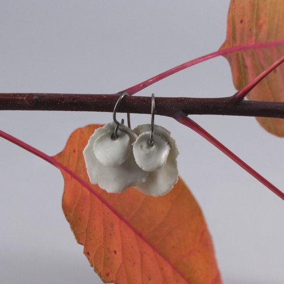 Boucle d'oreille porcelaine Boucle d'oreille porcelaine