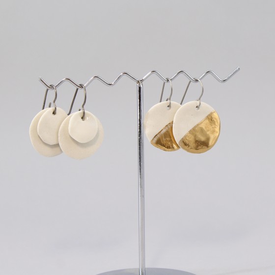 Boucle d'oreille porcelaine Boucle d'oreille porcelaine