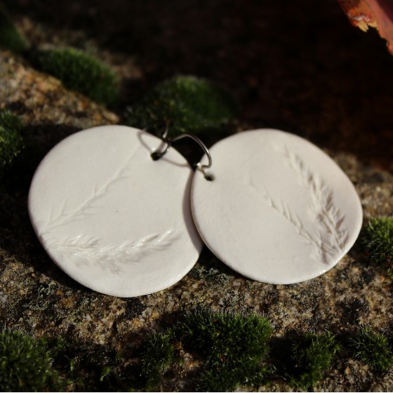 Boucle d'oreille en porcelaine Boucle d'oreille en porcelaine