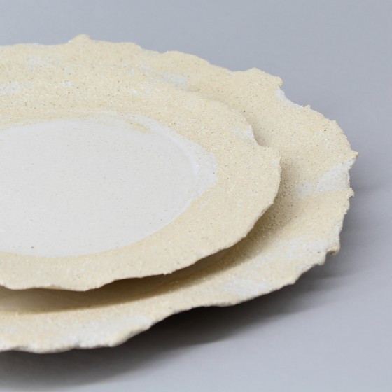 Assiette plate pétale