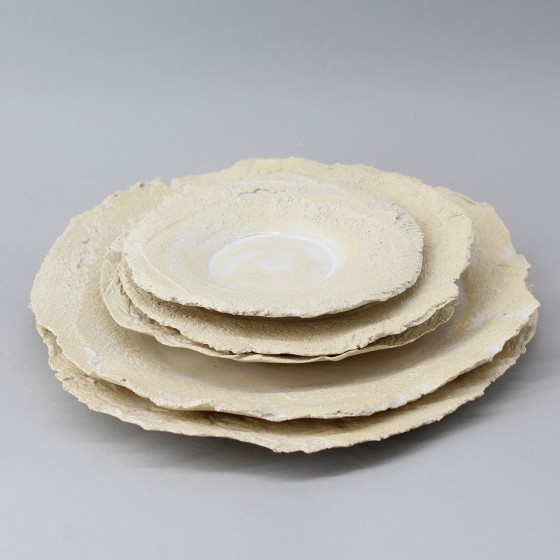 Assiette plate pétale