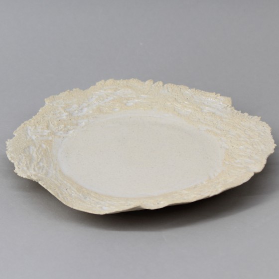Assiette plate " écorce "
