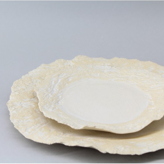 Assiette plate " écorce "