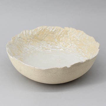 Bol fond plat "écorce"