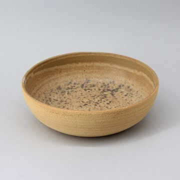 Assiette creuse grès roux