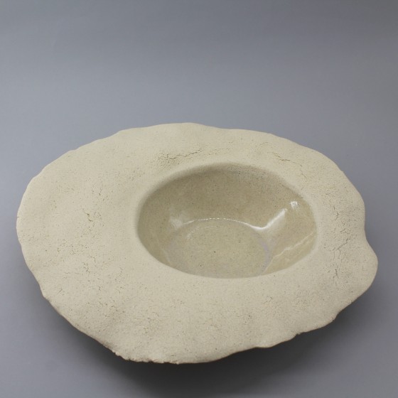 Assiette creuse ailette brute