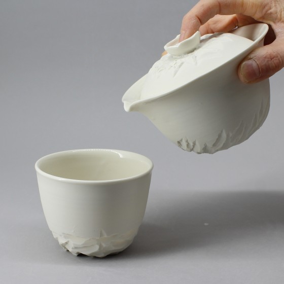Théière porcelaine gaiwan "...