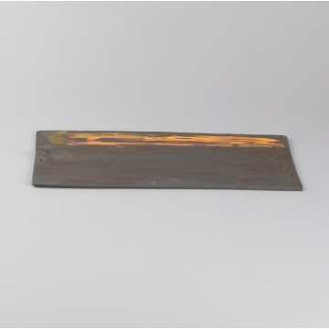 Black stoneware tray