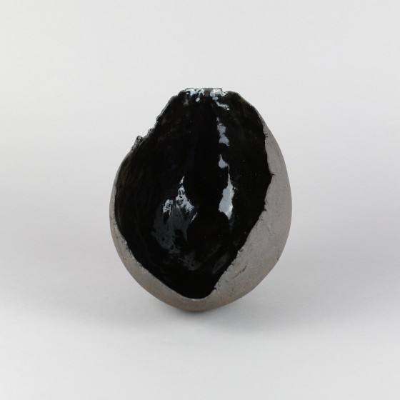 Black oval " eggshell " bowl Black oval " eggshell " bowl