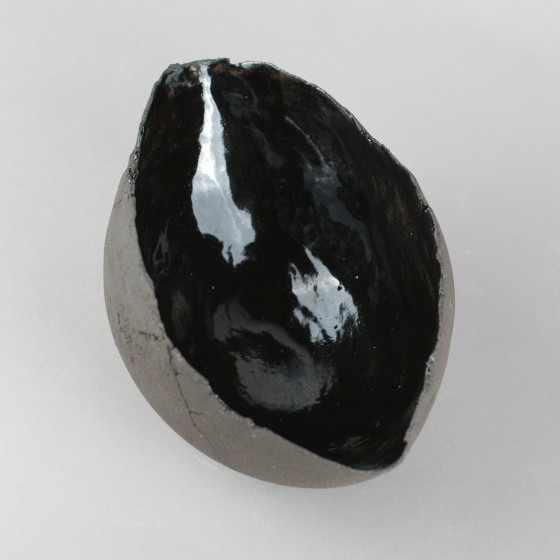 Black oval " eggshell " bowl Black oval " eggshell " bowl