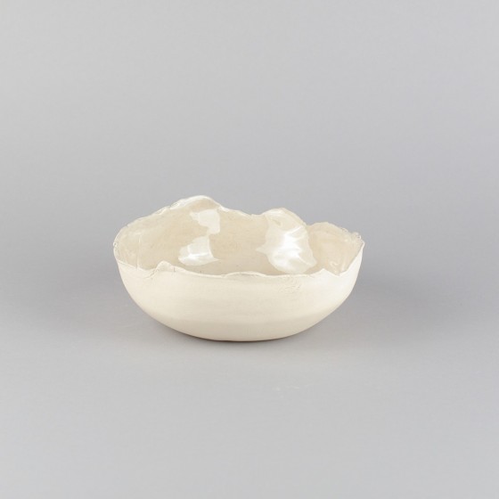 Small "eggshell" shallow bowl